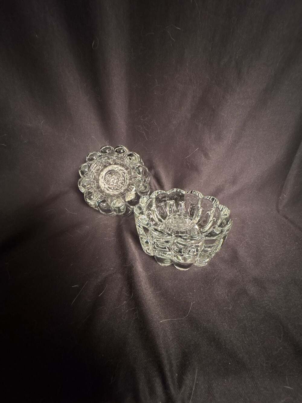 Princess House Vintage Crystal Reversible 3-Way Candle Holder
